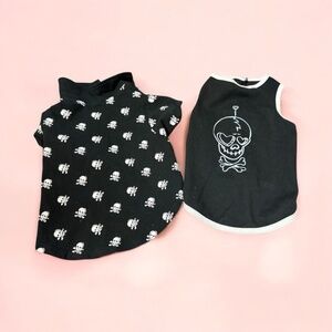 Dog, 2 spring dresses,Size M $12 Each, Black-White, Catrina pattern.!